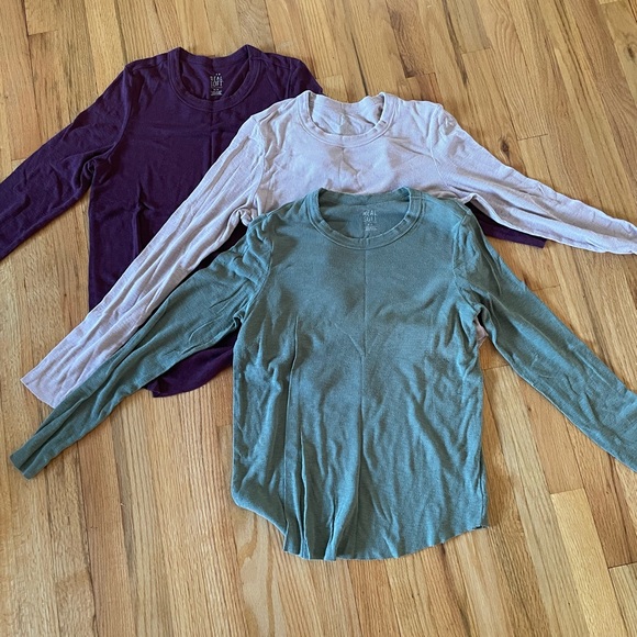 aerie Tops - Three, Aerie, long sleeve, rib knit tops. M